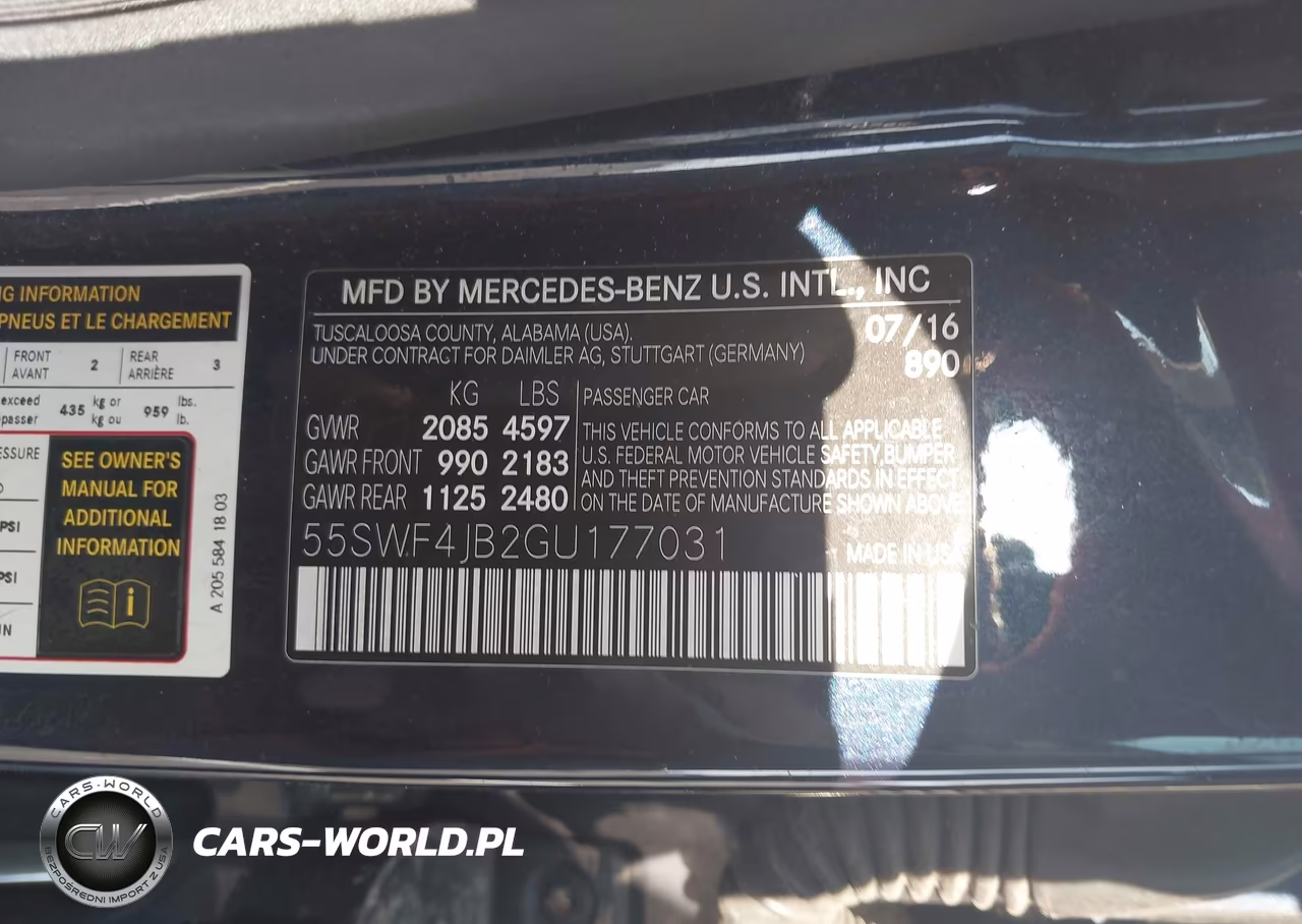 2016 Mercedes-Benz C 300 VIN:55SWF4JB2GU177031 - 9