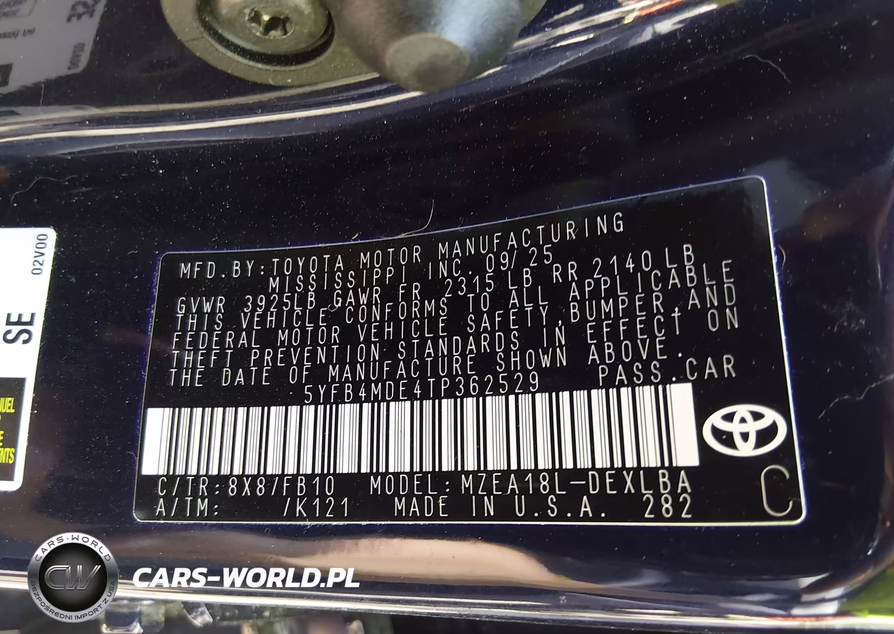 2026 Toyota Corolla Le VIN:5YFB4MDE4TP362529 - 9