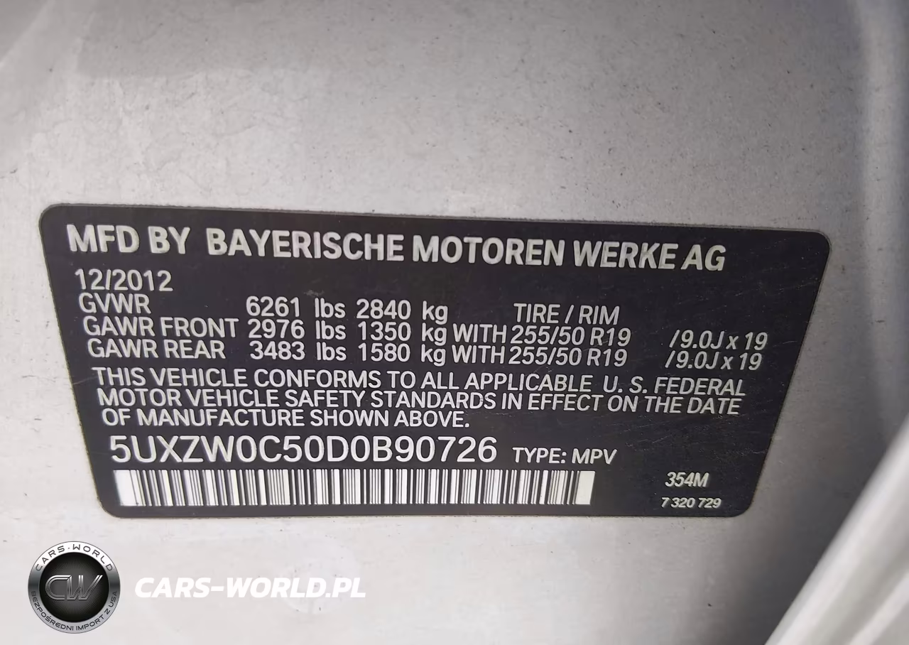 2013 BMW X5 xDrive35D VIN:5UXZW0C50D0B90726 - 9