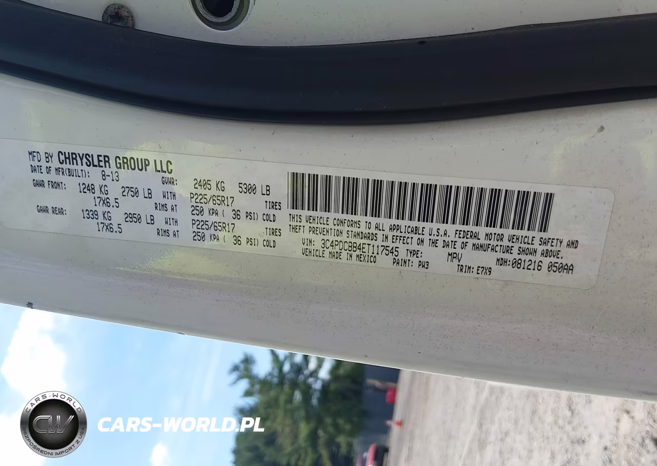 2014 Dodge Journey Sxt VIN:3C4PDCBB4ET117545 - 9