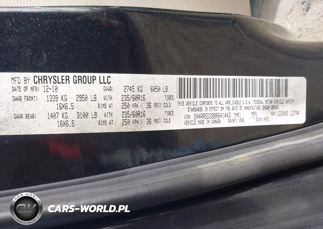2011 Chrysler Town & Country Touring VIN:2A4RR5DG9BR641443 - 9