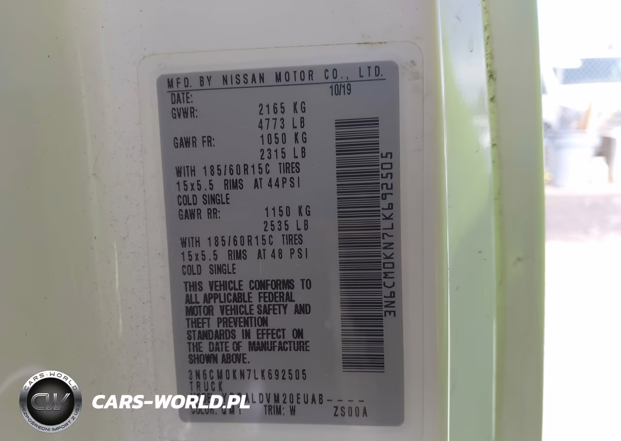 2020 Nissan Nv200 Cargo S Xtronic Cvt VIN:3N6CM0KN7LK692505 - 9