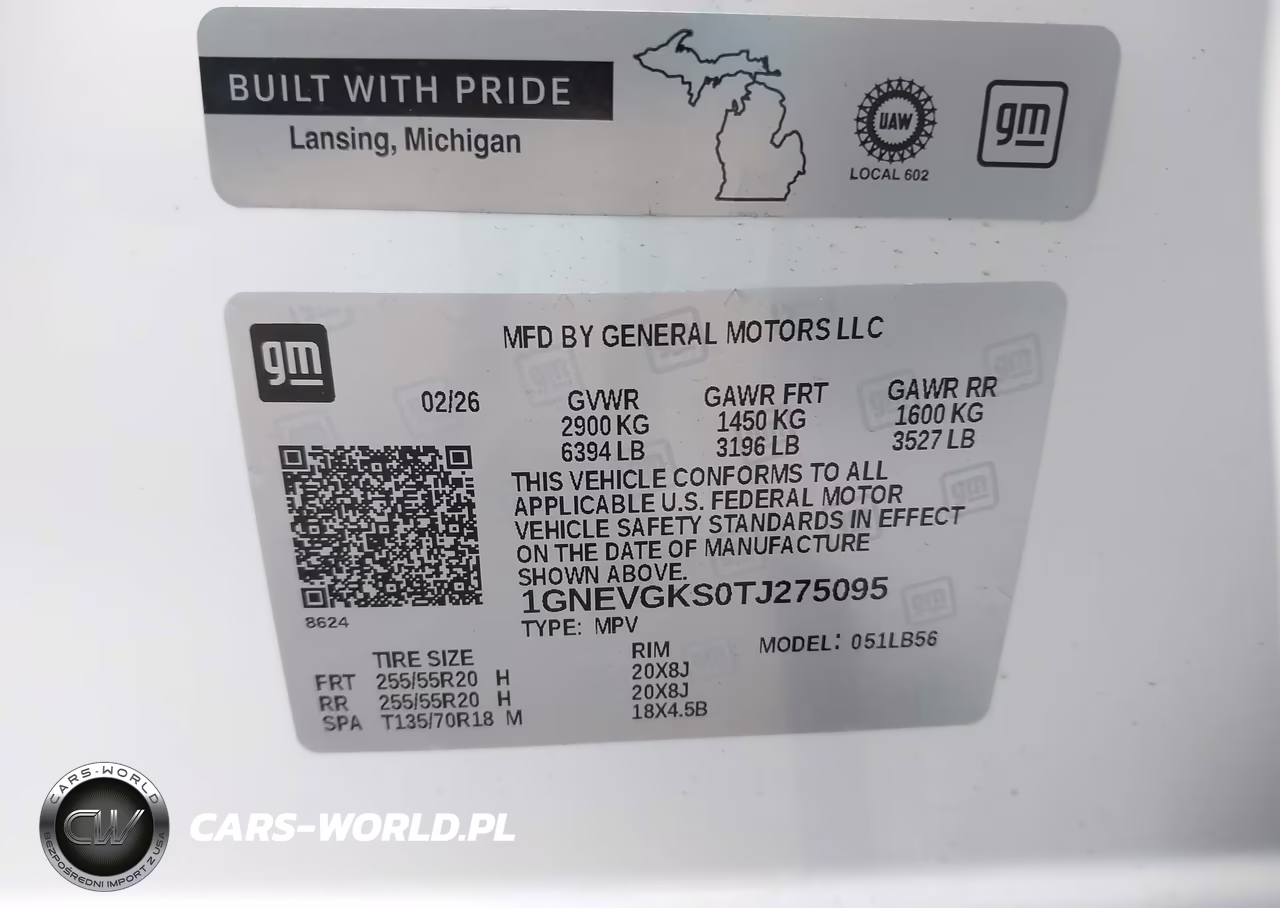 2026 Chevrolet Traverse Awd Lt VIN:1GNEVGKS0TJ275095 - 9