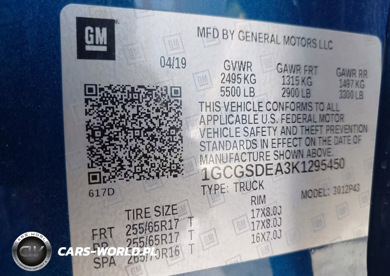 2019 Chevrolet Colorado Z71 VIN:1GCGSDEA3K1295450 - 9