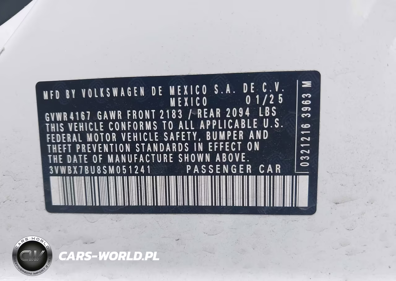 2025 Volkswagen Jetta 1.5T Sport VIN:3VWBX7BU8SM051241 - 9