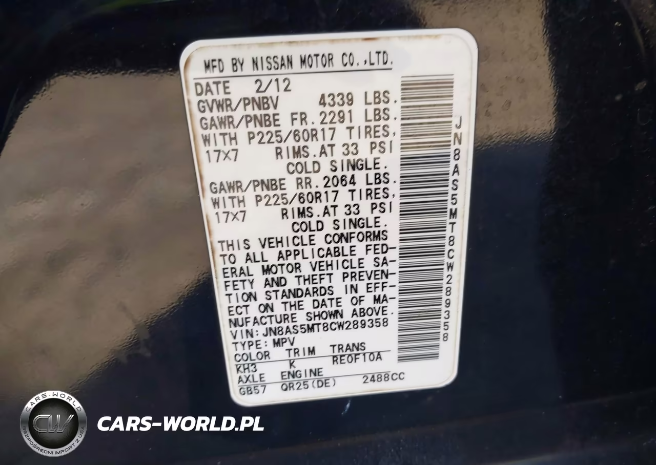 2012 Nissan Rogue Sv VIN:JN8AS5MT8CW289358 - 9