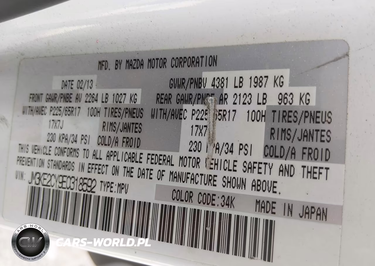 2014 Mazda Cx-5 Touring VIN:JM3KE2CY9E0318592 - 9