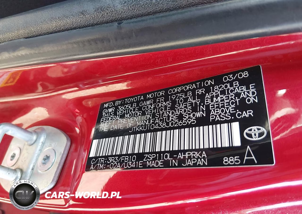 2008 Scion Xd VIN:JTKKU10438J026595 - 9