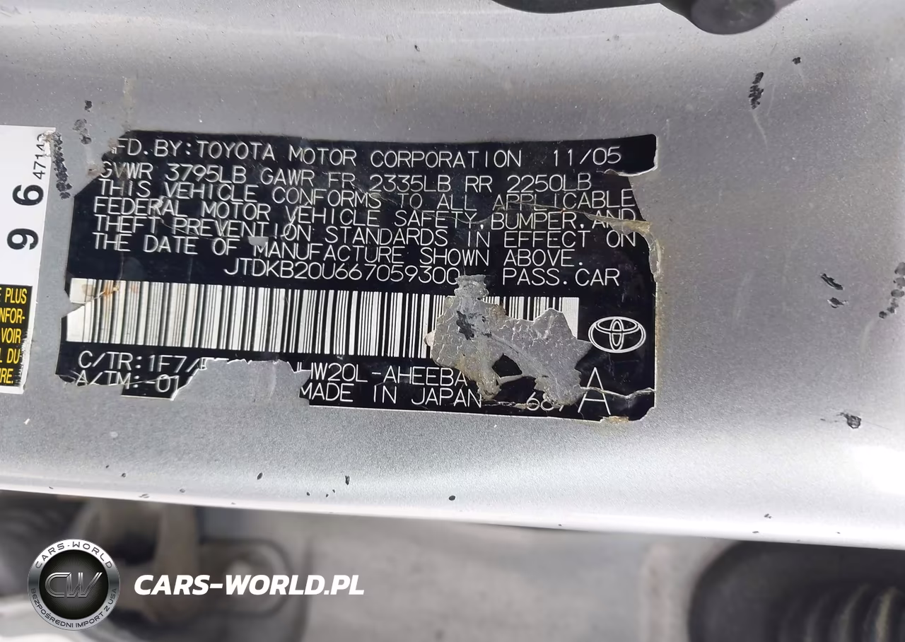 2006 Toyota Prius VIN:JTDKB20U667059300 - 9