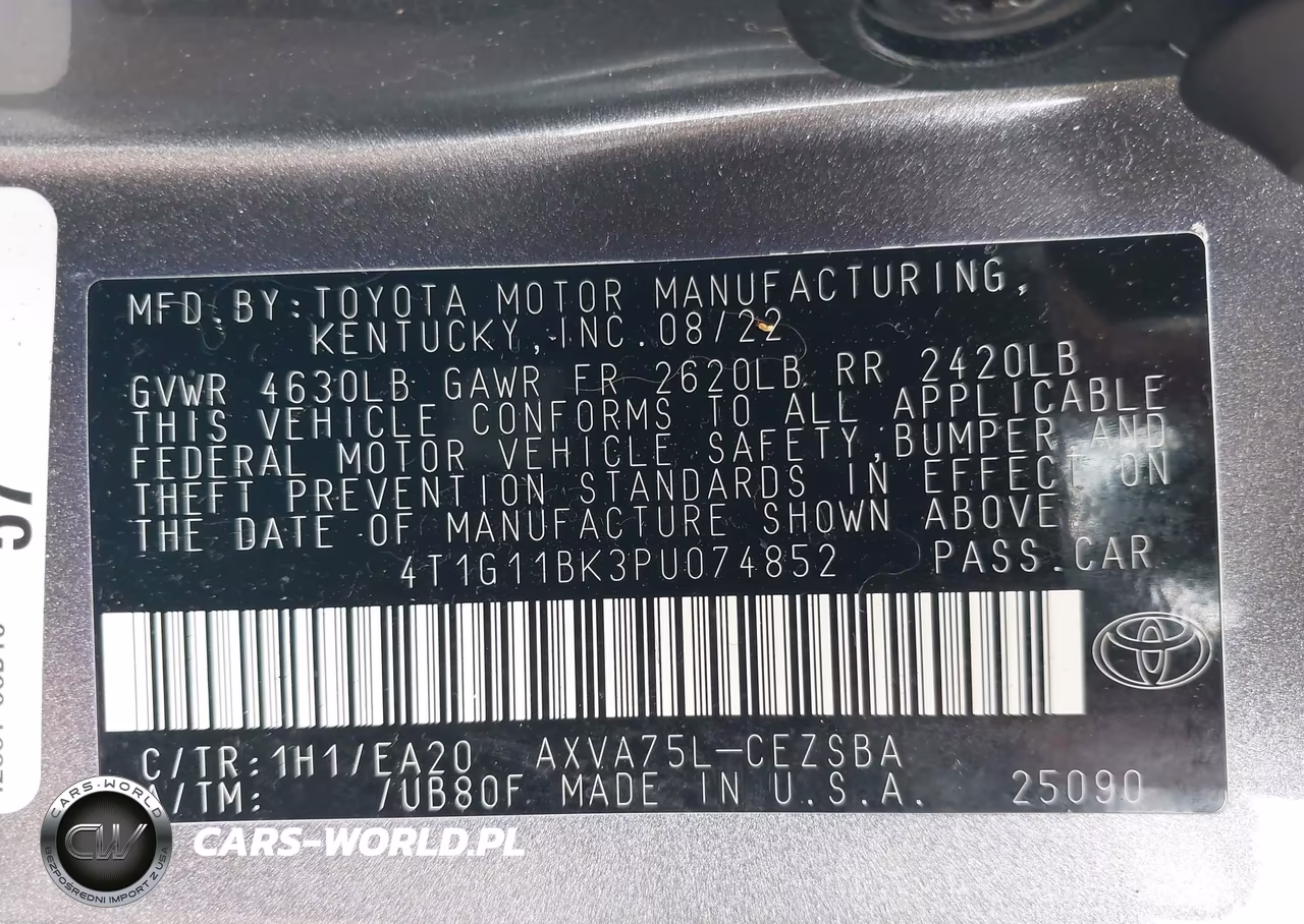 2023 Toyota Camry Se Awd VIN:4T1G11BK3PU074852 - 9