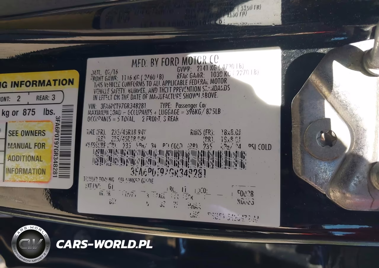 2016 Ford Fusion Se VIN:3FA6P0T97GR348281 - 9