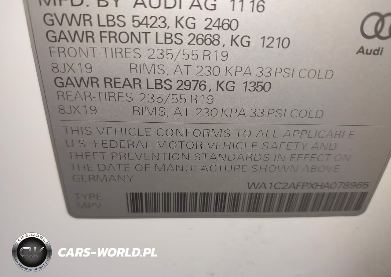 2017 Audi Q5 2.0T Premium VIN:WA1C2AFPXHA078965 - 9