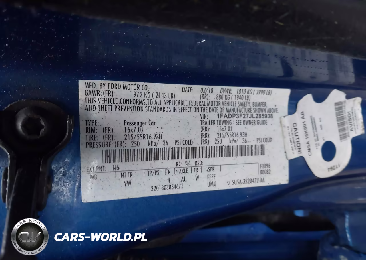 2018 Ford Focus Se VIN:1FADP3F27JL285938 - 9