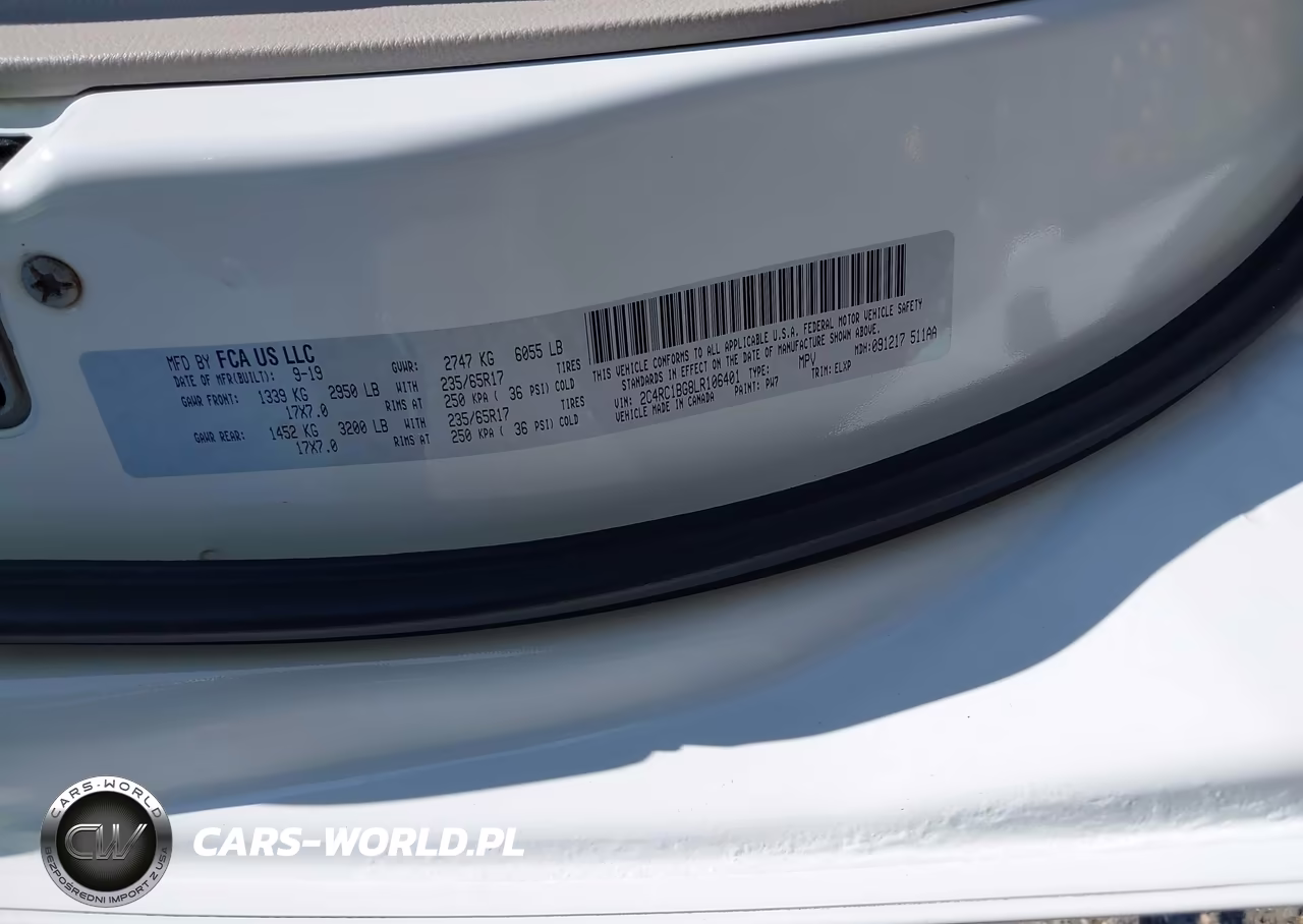 2020 Chrysler Pacifica Touring L VIN:2C4RC1BG8LR106401 - 9