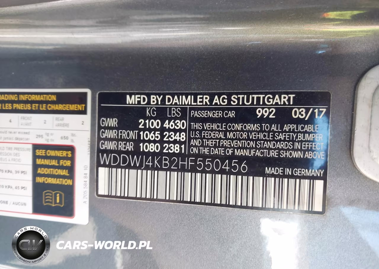 2017 Mercedes-Benz C 300 4Matic VIN:WDDWJ4KB2HF550456 - 9