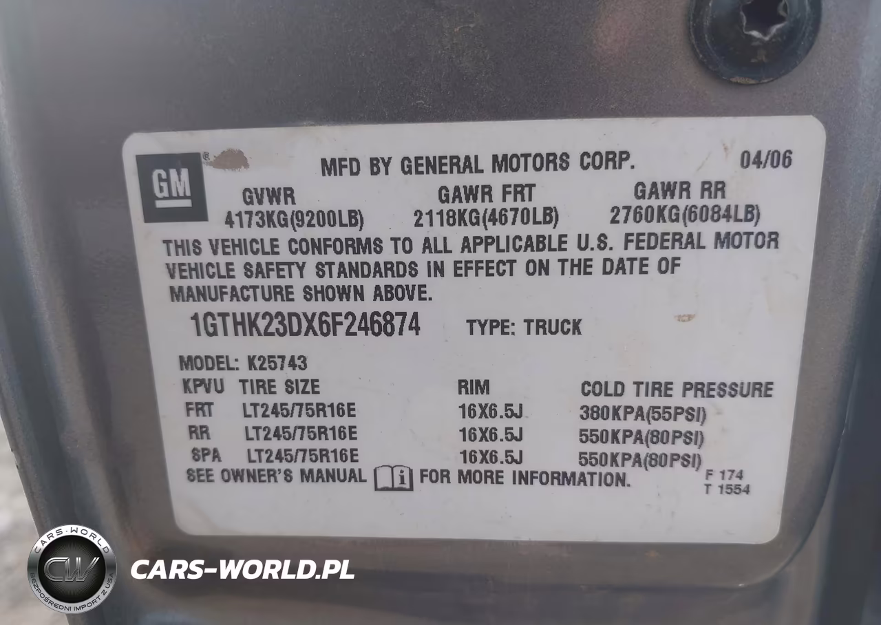 2006 GMC Sierra 2500Hd Slt VIN:1GTHK23DX6F246874 - 9