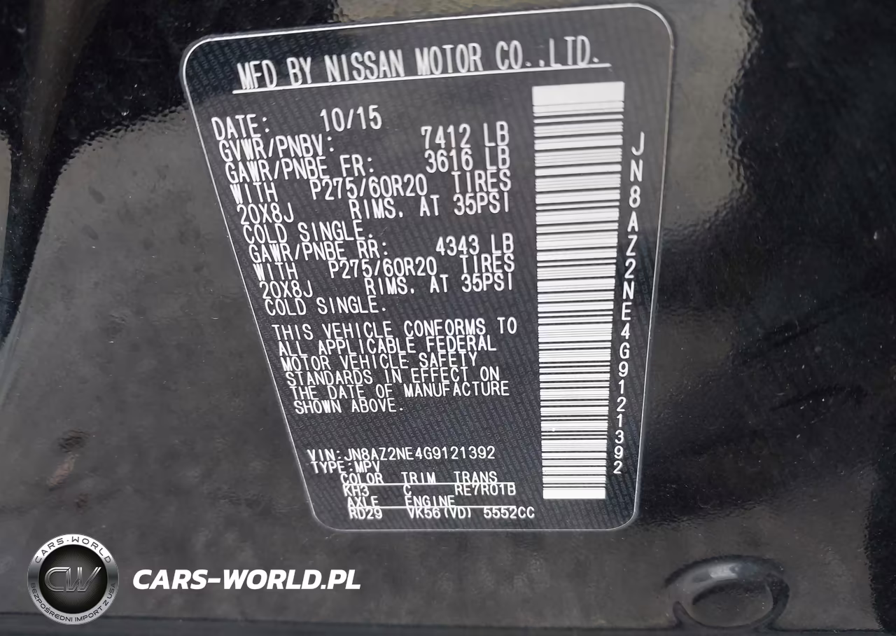 2016 Infiniti Qx80 Limited VIN:JN8AZ2NE4G9121392 - 9