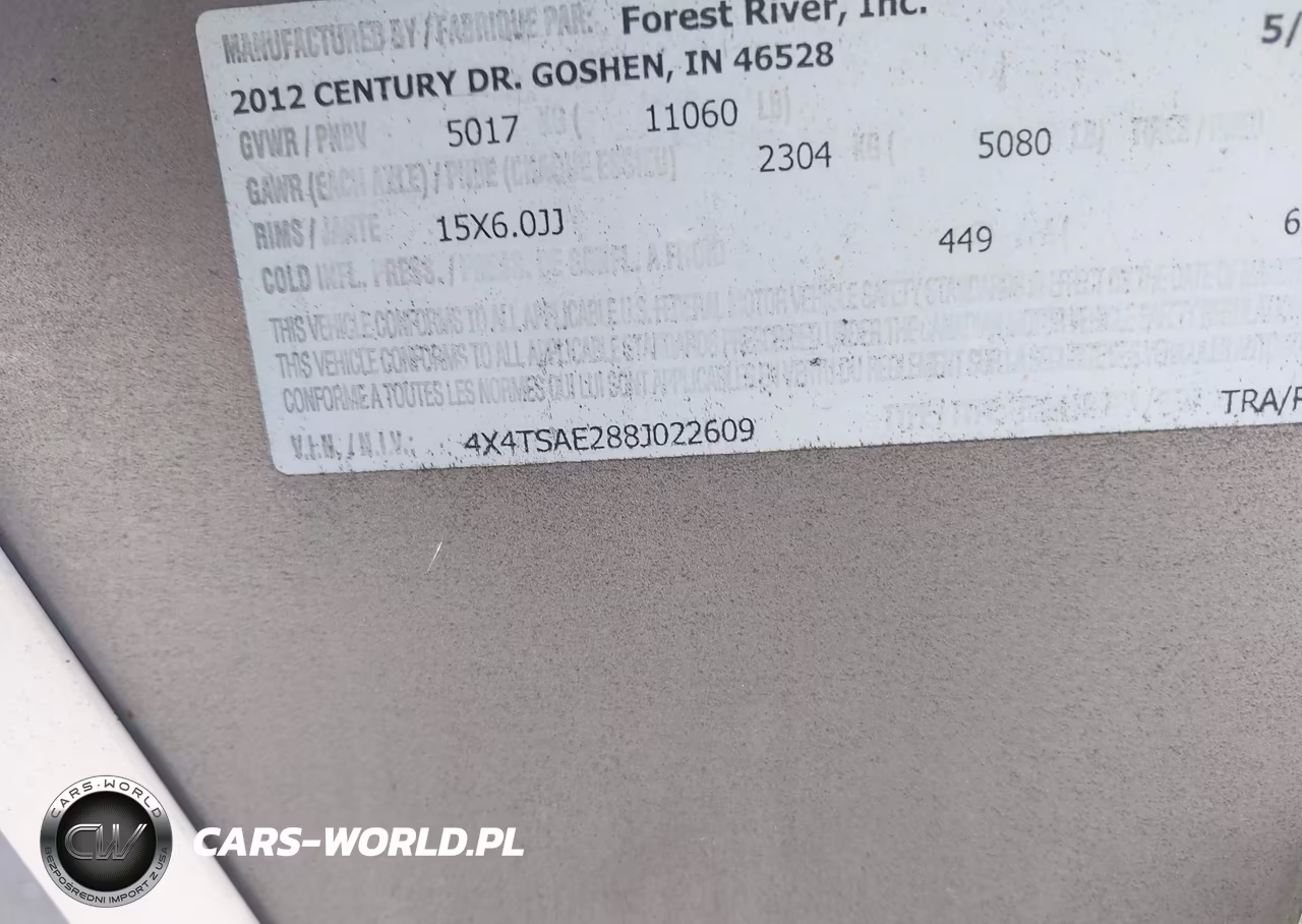 2008 Sandpiper M-291Rl VIN:4X4TSAE288J022609 - 9