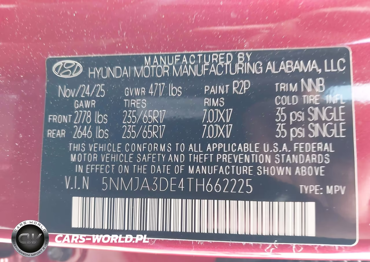2026 Hyundai Tucson Se VIN:5NMJA3DE4TH662225 - 9