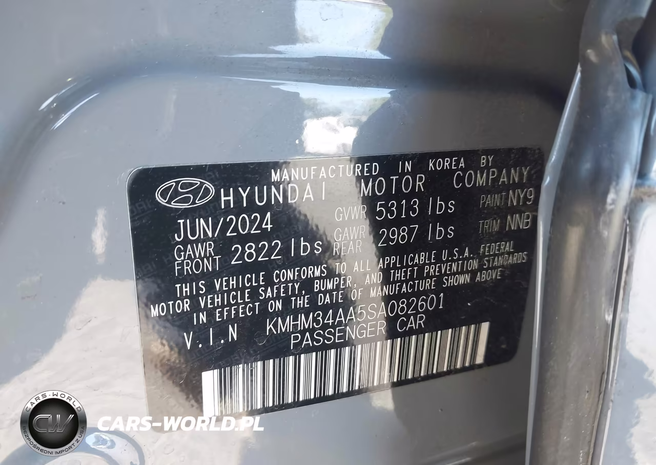 2025 Hyundai Ioniq 6 Sel VIN:KMHM34AA5SA082601 - 9