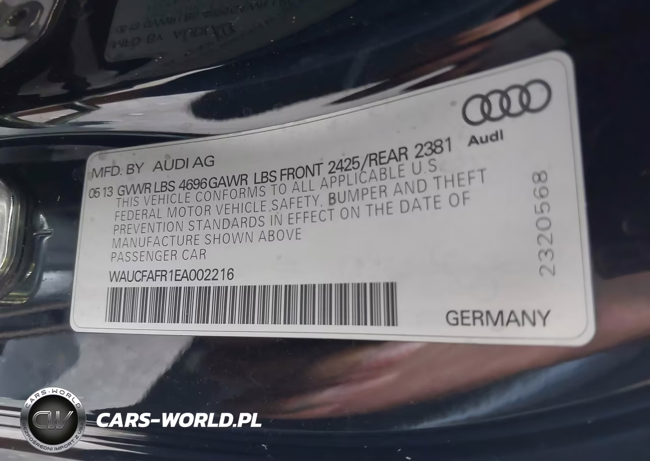 2014 Audi A5 2.0T Premium VIN:WAUCFAFR1EA002216 - 9