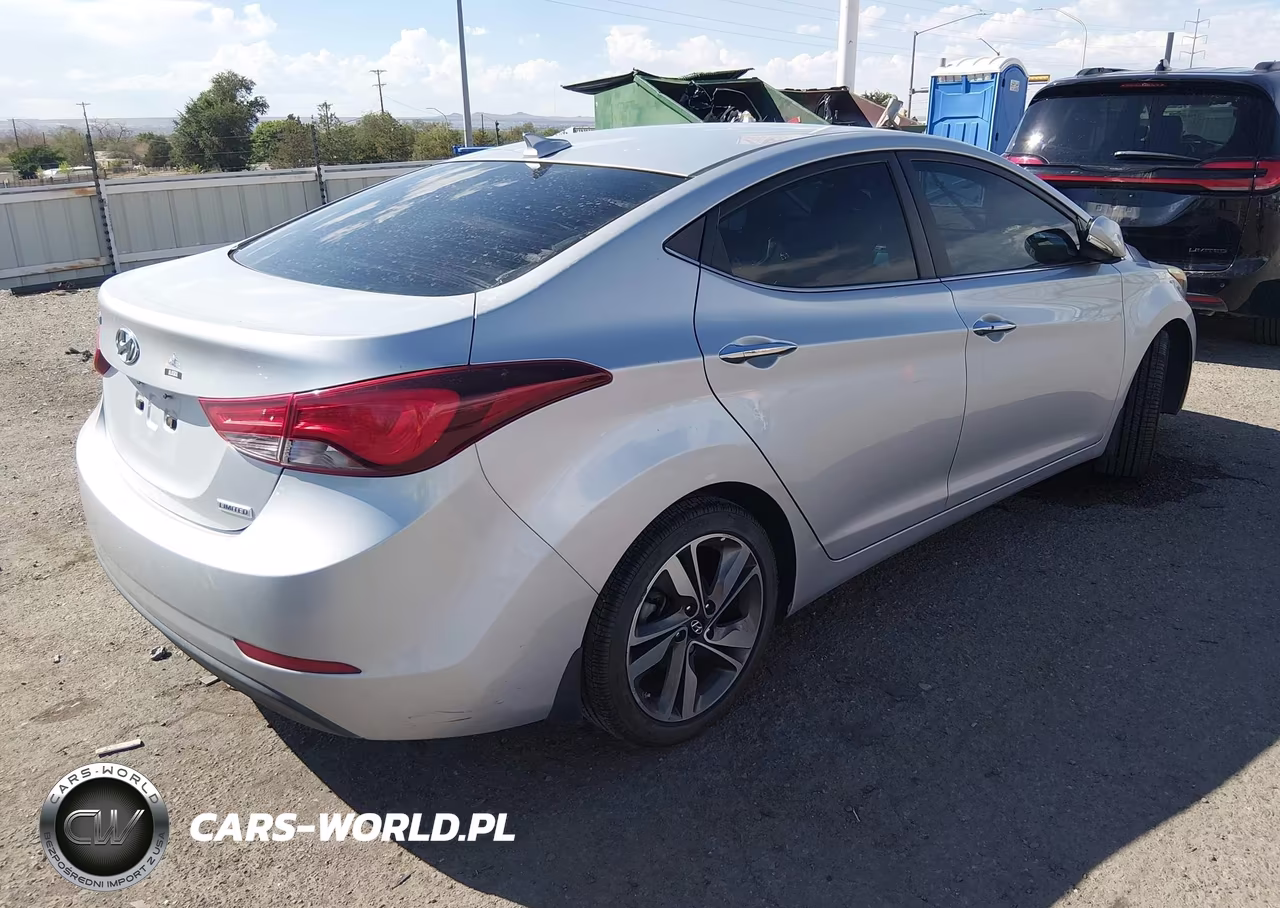 2014 Hyundai Elantra Limited VIN:5NPDH4AEXEH488816 - 4