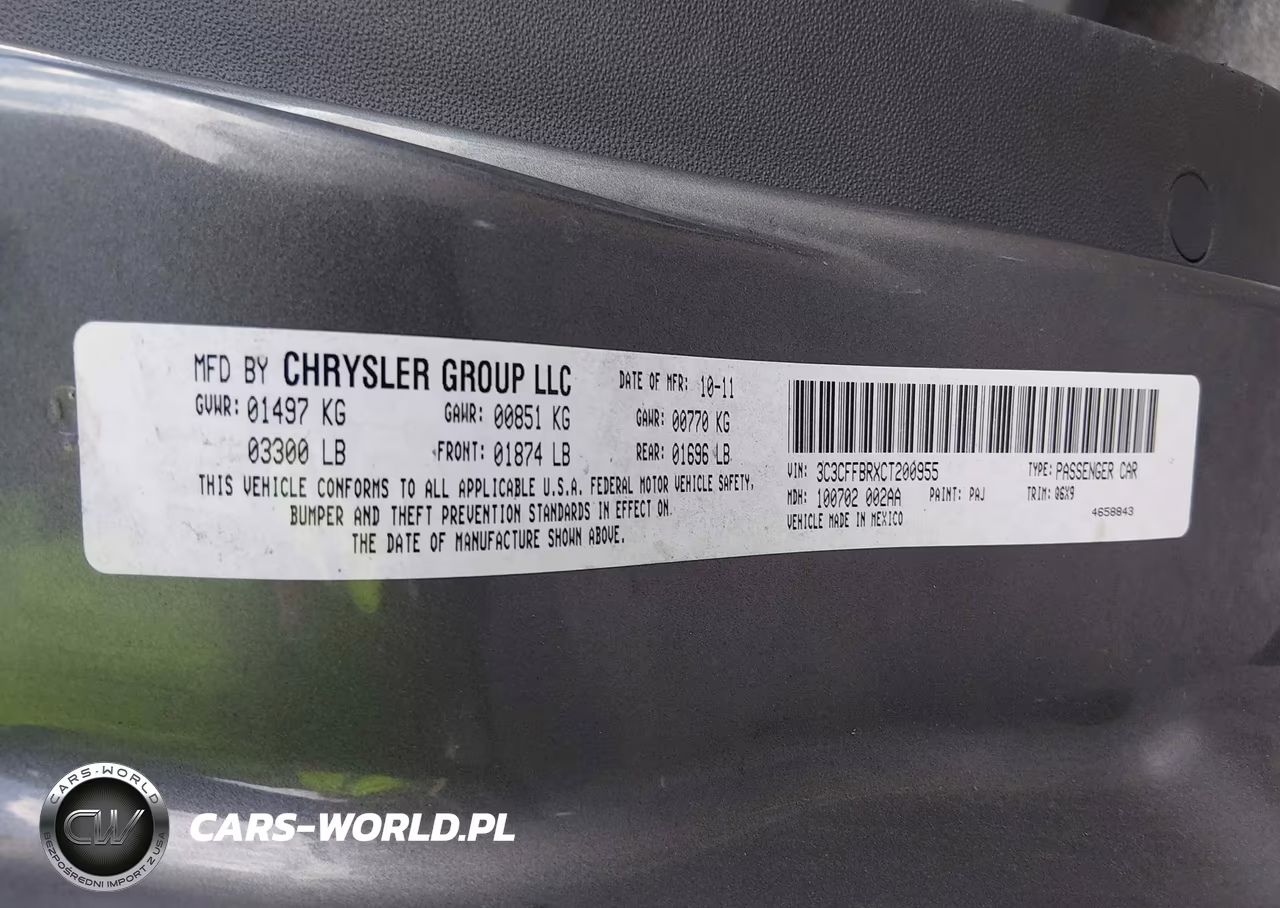 2012 Fiat 500 Sport VIN:3C3CFFBRXCT200955 - 9