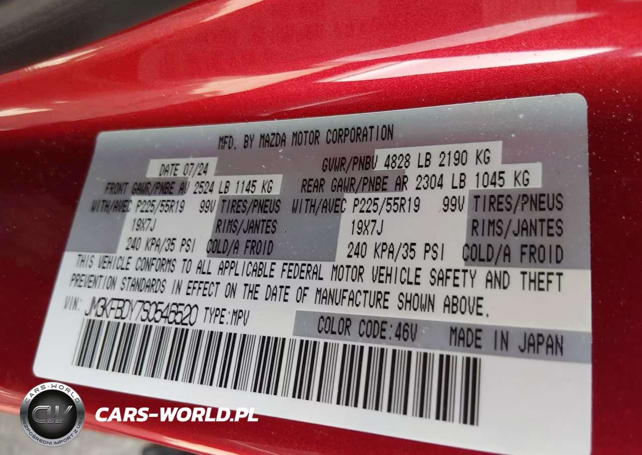 2025 Mazda Cx-5 2.5 Turbo Premium VIN:JM3KFBDY7S0546520 - 9