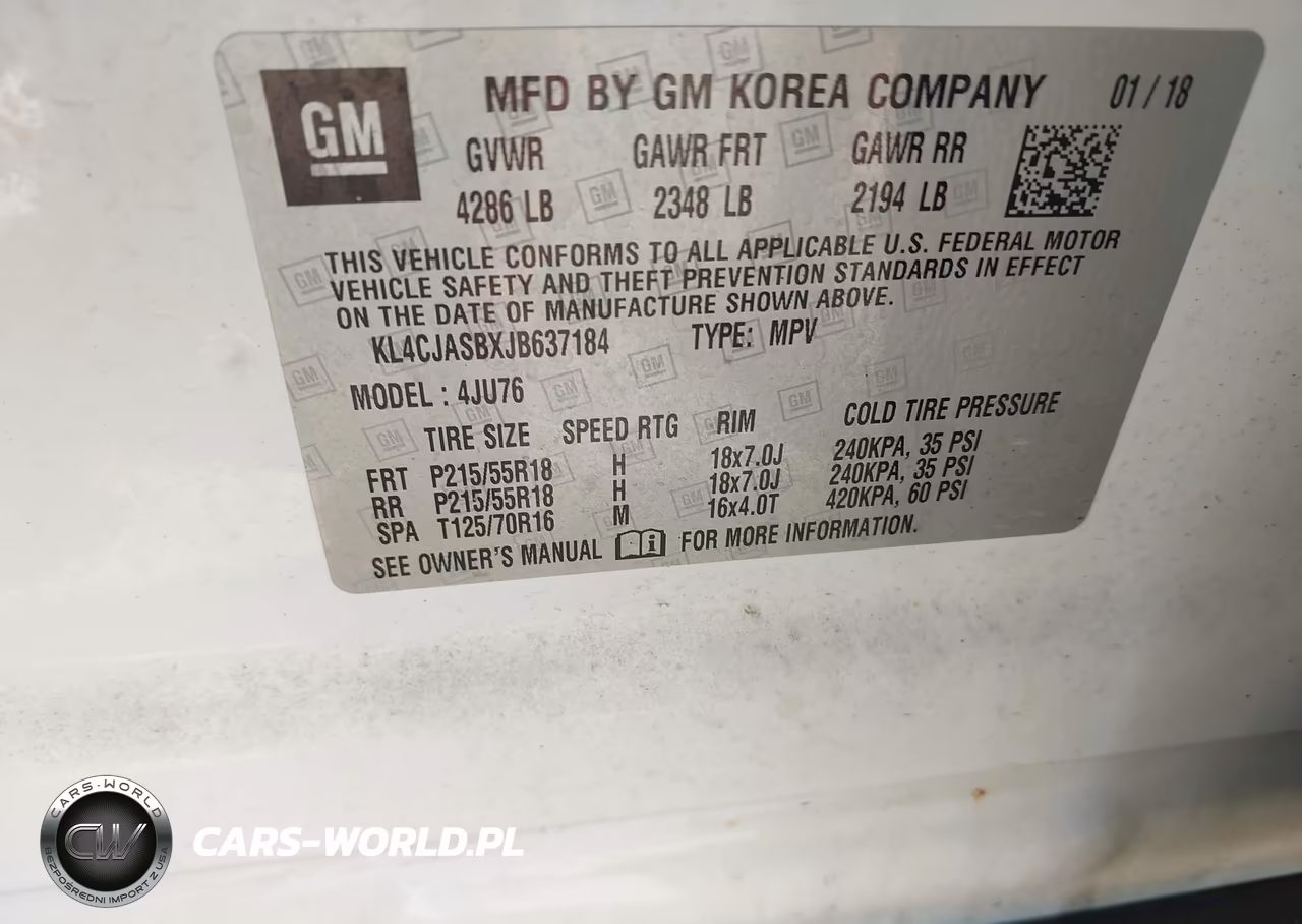 2018 Buick Encore Preferred VIN:KL4CJASBXJB637184 - 9