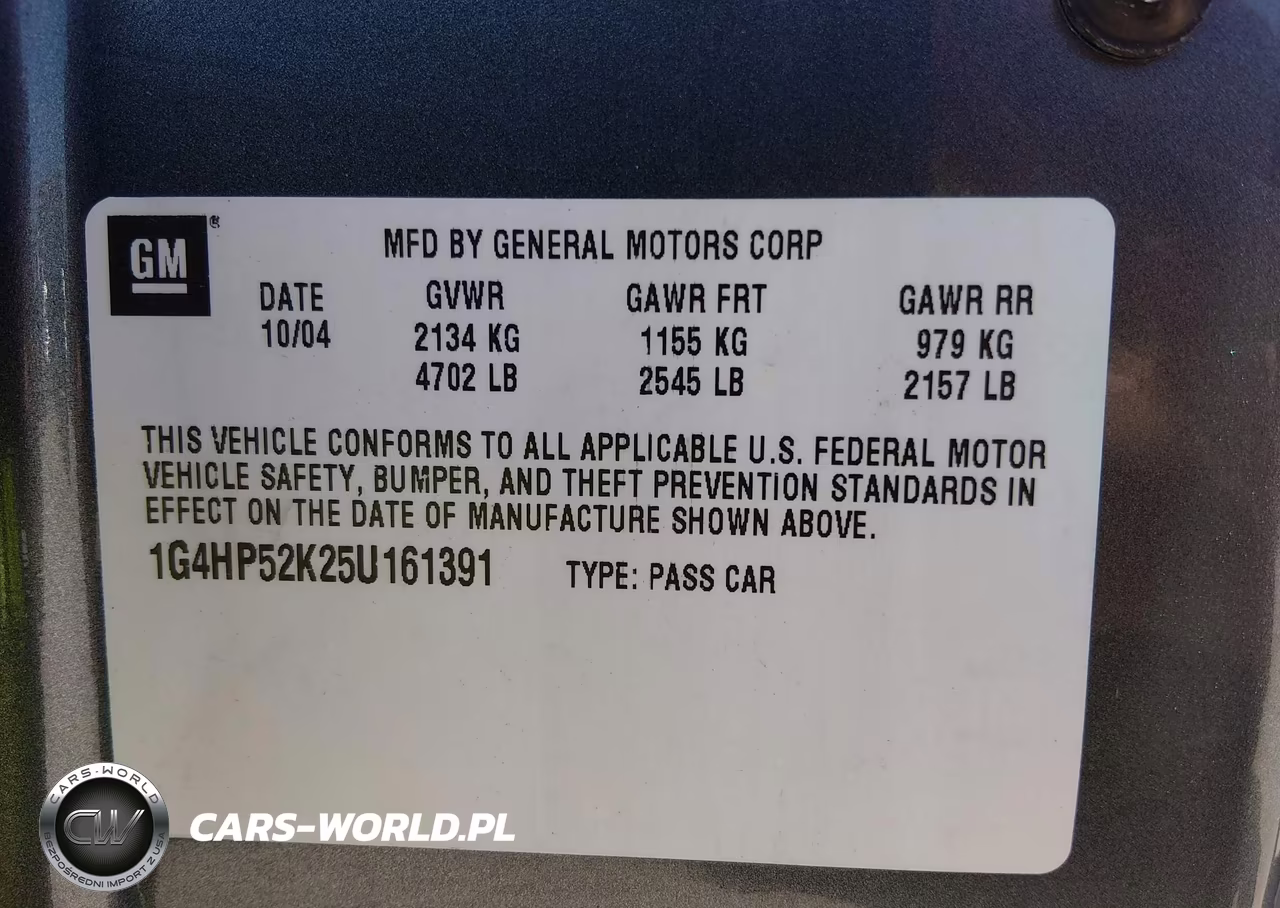 2005 Buick Lesabre Custom VIN:1G4HP52K25U161391 - 9