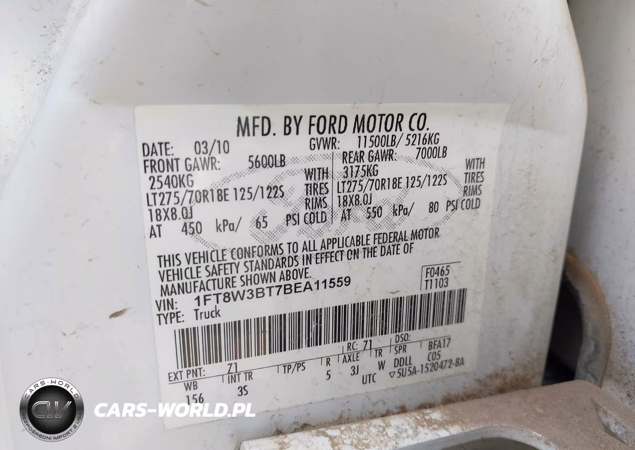 2011 Ford F-350 Xlt VIN:1FT8W3BT7BEA11559 - 9