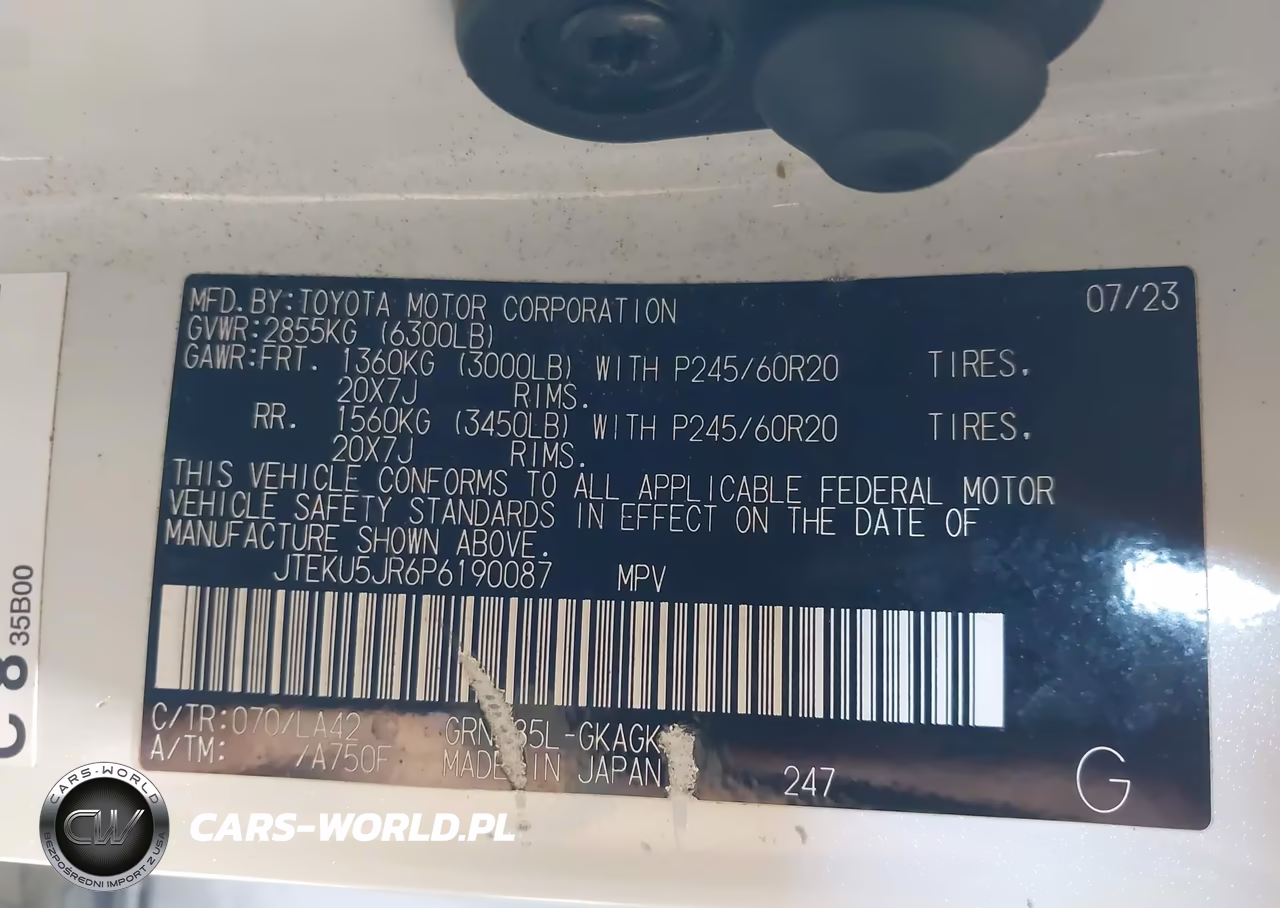 2023 Toyota 4Runner Limited VIN:JTEKU5JR6P6190087 - 9