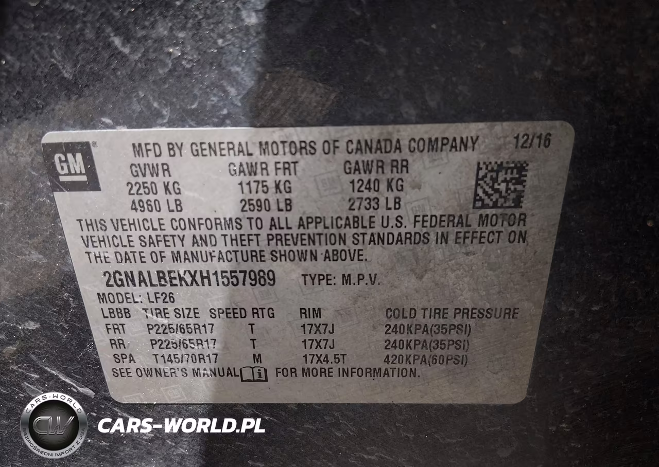 2017 Chevrolet Equinox Ls VIN:2GNALBEKXH1557989 - 9