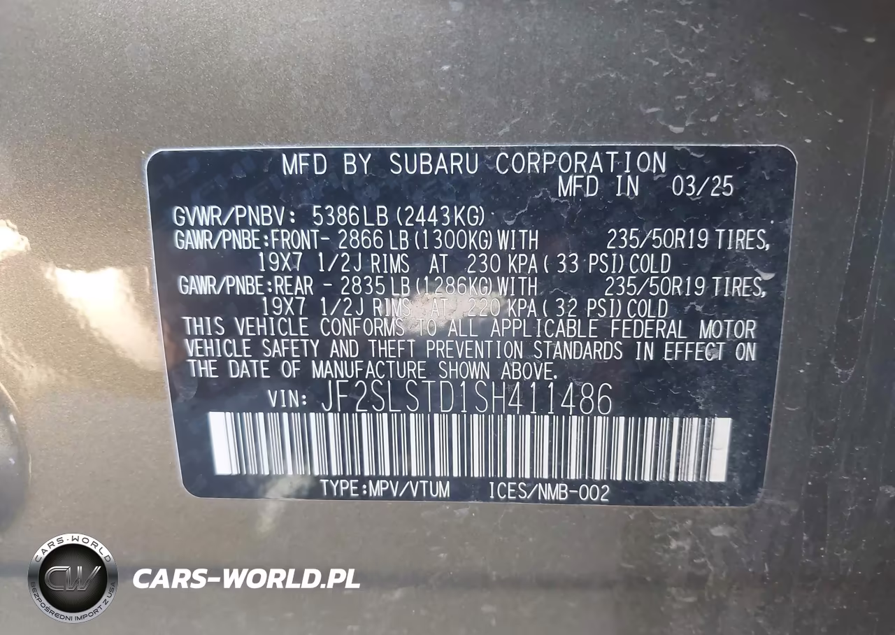 2025 Subaru Forester Touring Hybrid VIN:JF2SLSTD1SH411486 - 9