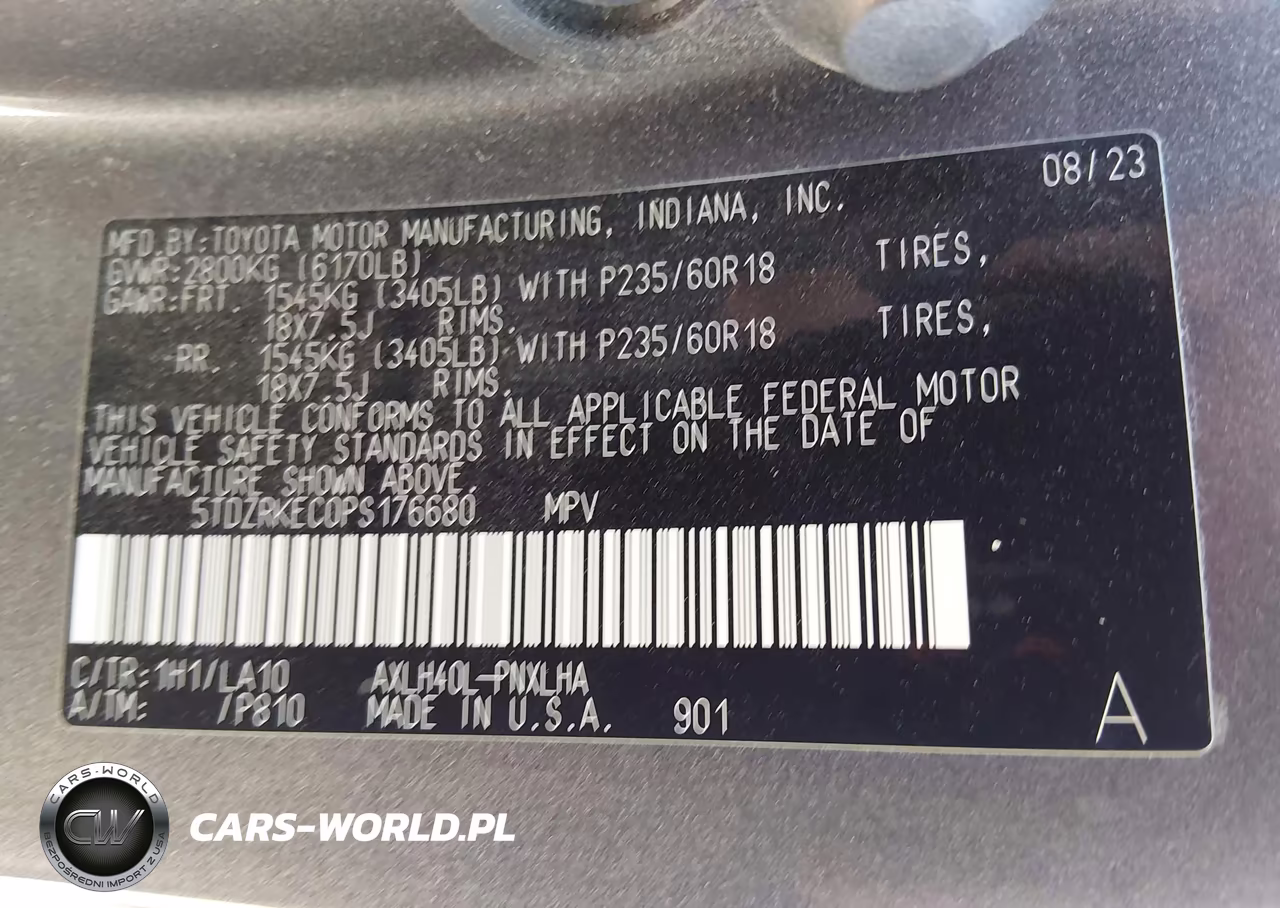 2023 Toyota Sienna Limited VIN:5TDZRKEC0PS176680 - 9