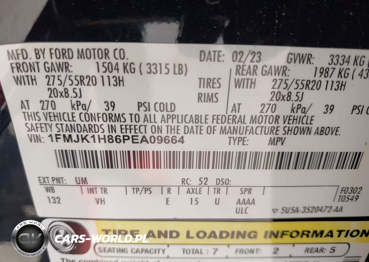 2023 Ford Expedition Xlt Max VIN:1FMJK1H86PEA09664 - 9