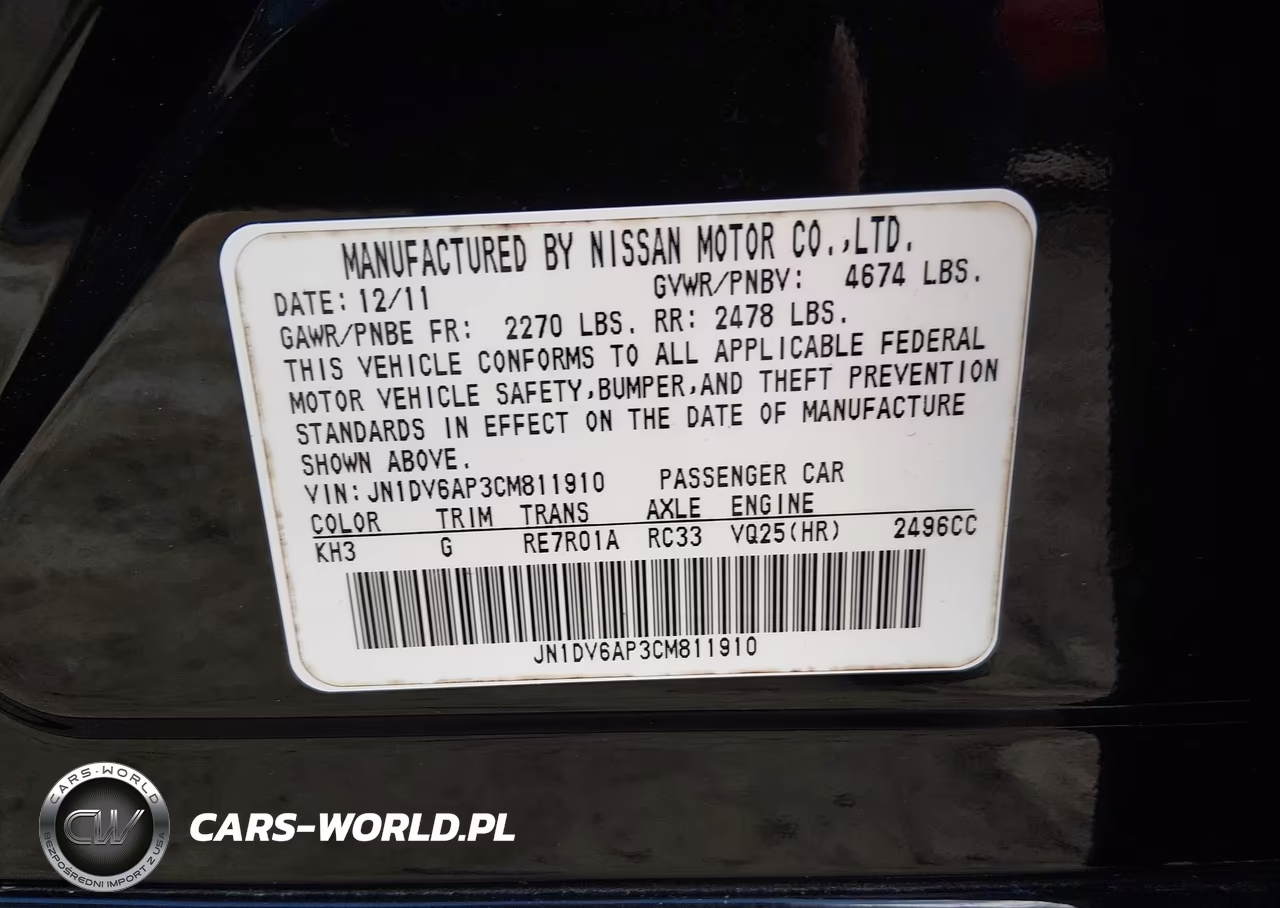2012 Infiniti G25 Journey VIN:JN1DV6AP3CM811910 - 9