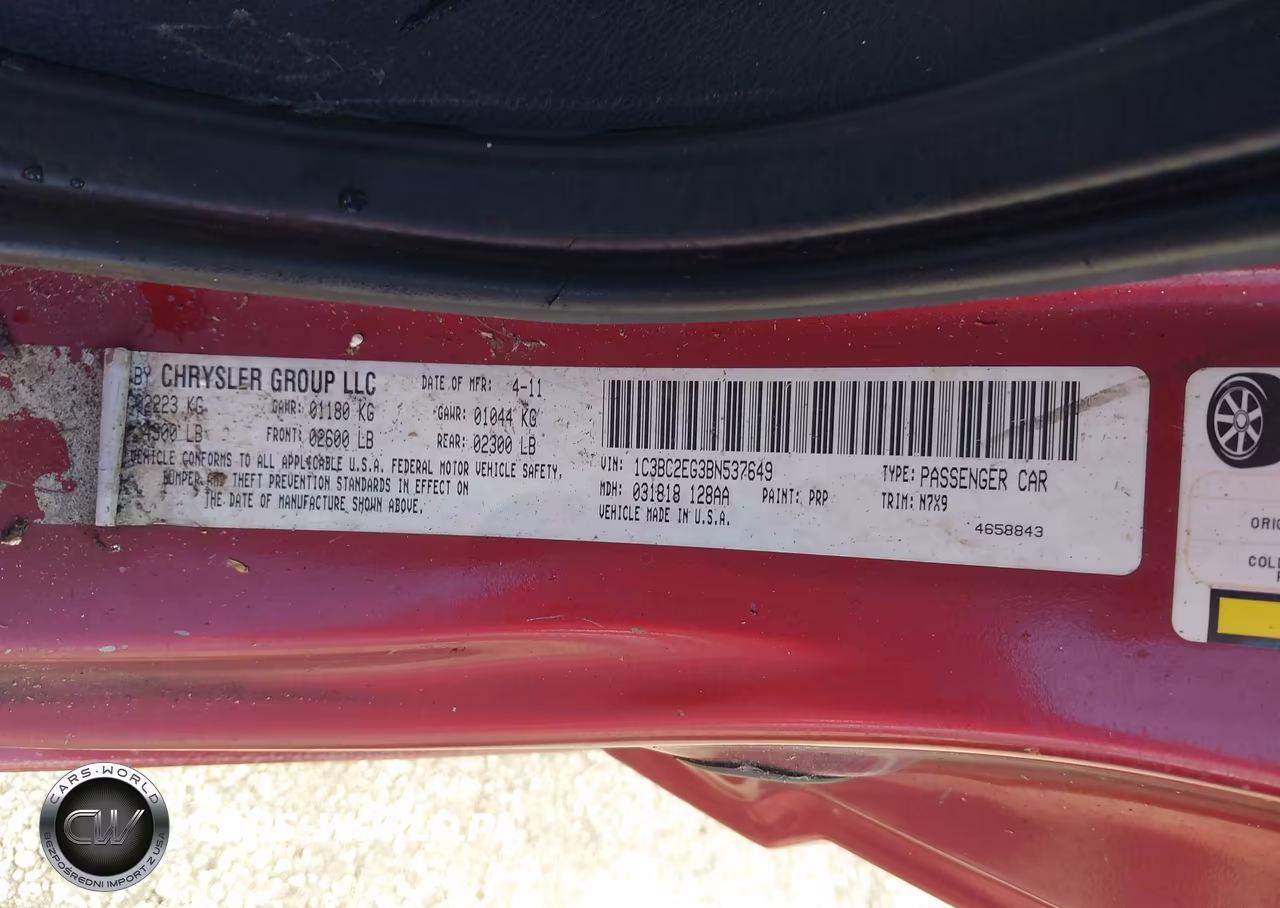 2011 Chrysler 200 Touring VIN:1C3BC2EG3BN537649 - 9