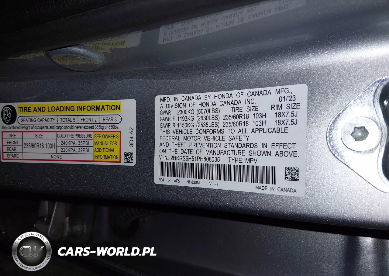 2023 Honda Cr-V Hybrid Sport VIN:2HKRS6H51PH808035 - 9