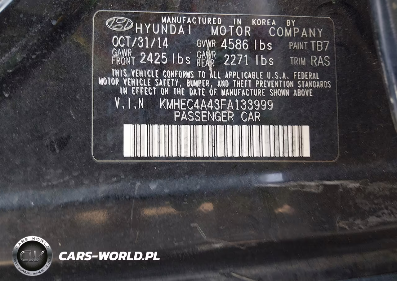2015 Hyundai Sonata Hybrid VIN:KMHEC4A43FA133999 - 9