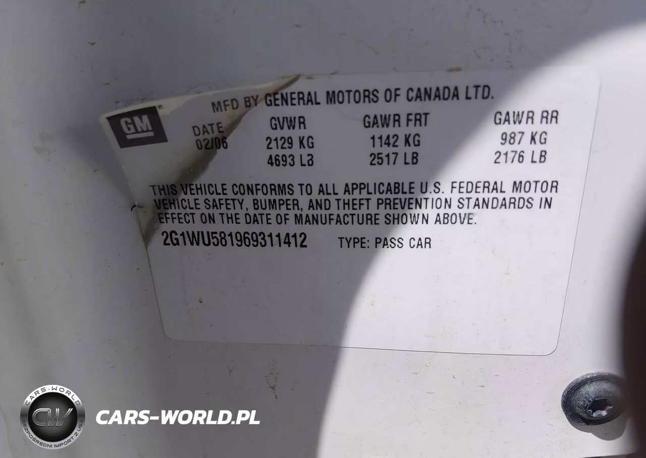 2006 Chevrolet Impala Ltz VIN:2G1WU581969311412 - 9