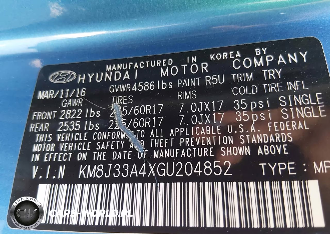 2016 Hyundai Tucson Se VIN:KM8J33A4XGU204852 - 9