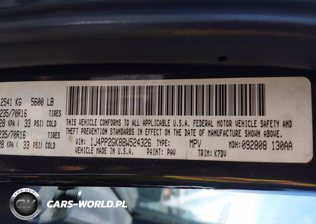 2011 Jeep Liberty Sport VIN:1J4PP2GK8BW524326 - 9