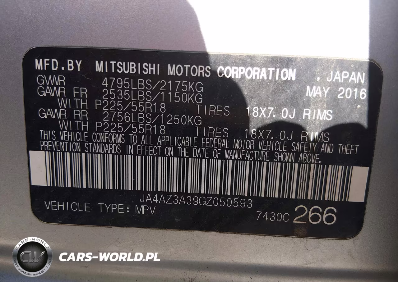 2016 Mitsubishi Outlander Sel VIN:JA4AZ3A39GZ050593 - 9