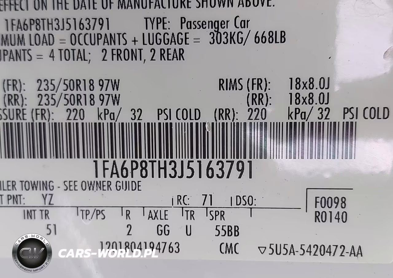 2018 Ford Mustang Ecoboost VIN:1FA6P8TH3J5163791 - 9