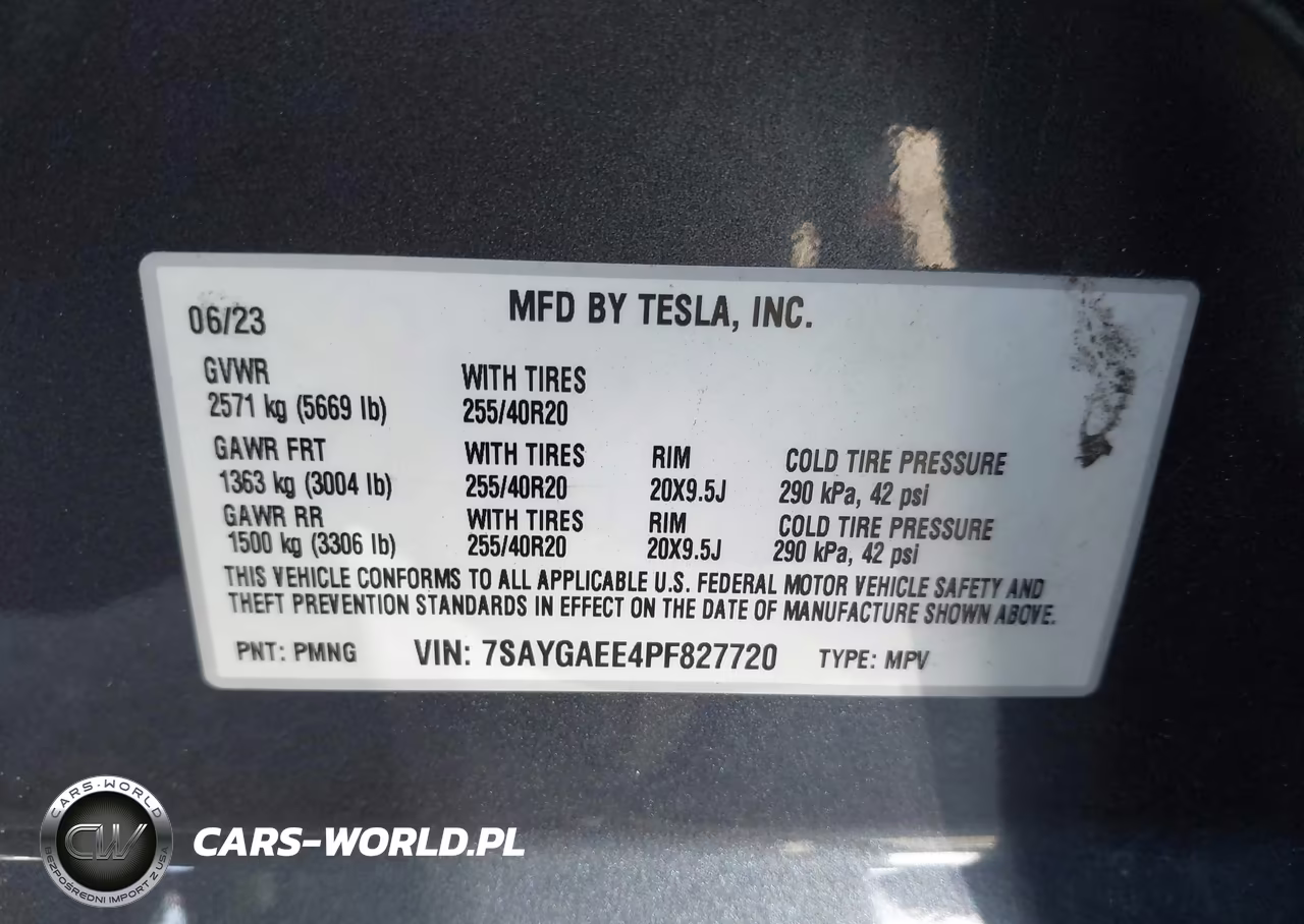2023 Tesla Model Y Awd-Long Range Dual Motor All-Wheel Drive VIN:7SAYGAEE4PF827720 - 9