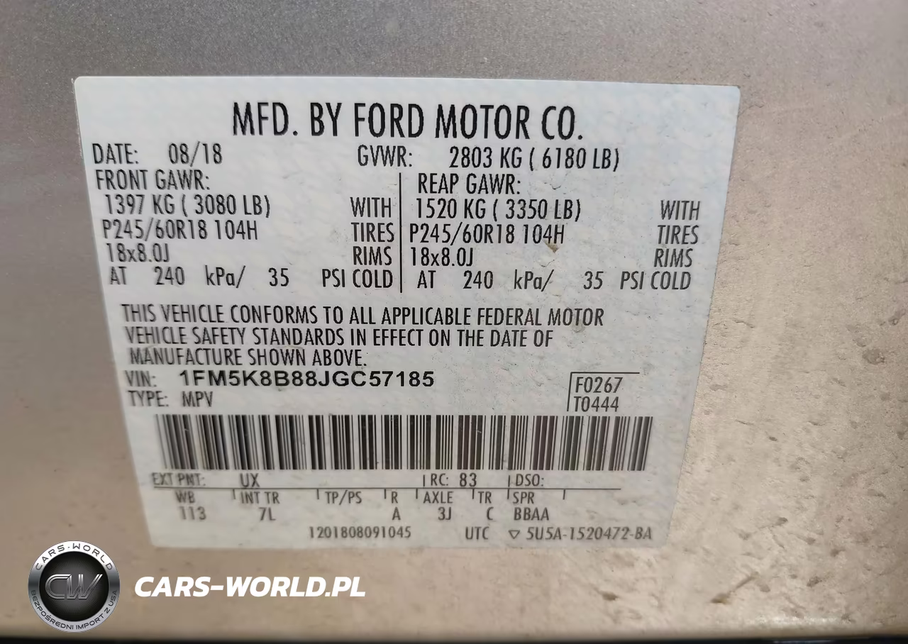 2018 Ford Explorer VIN:1FM5K8B88JGC57185 - 9