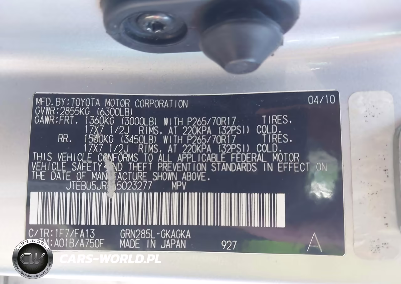 2010 Toyota 4Runner Trail V6 VIN:JTEBU5JR3A5023277 - 9