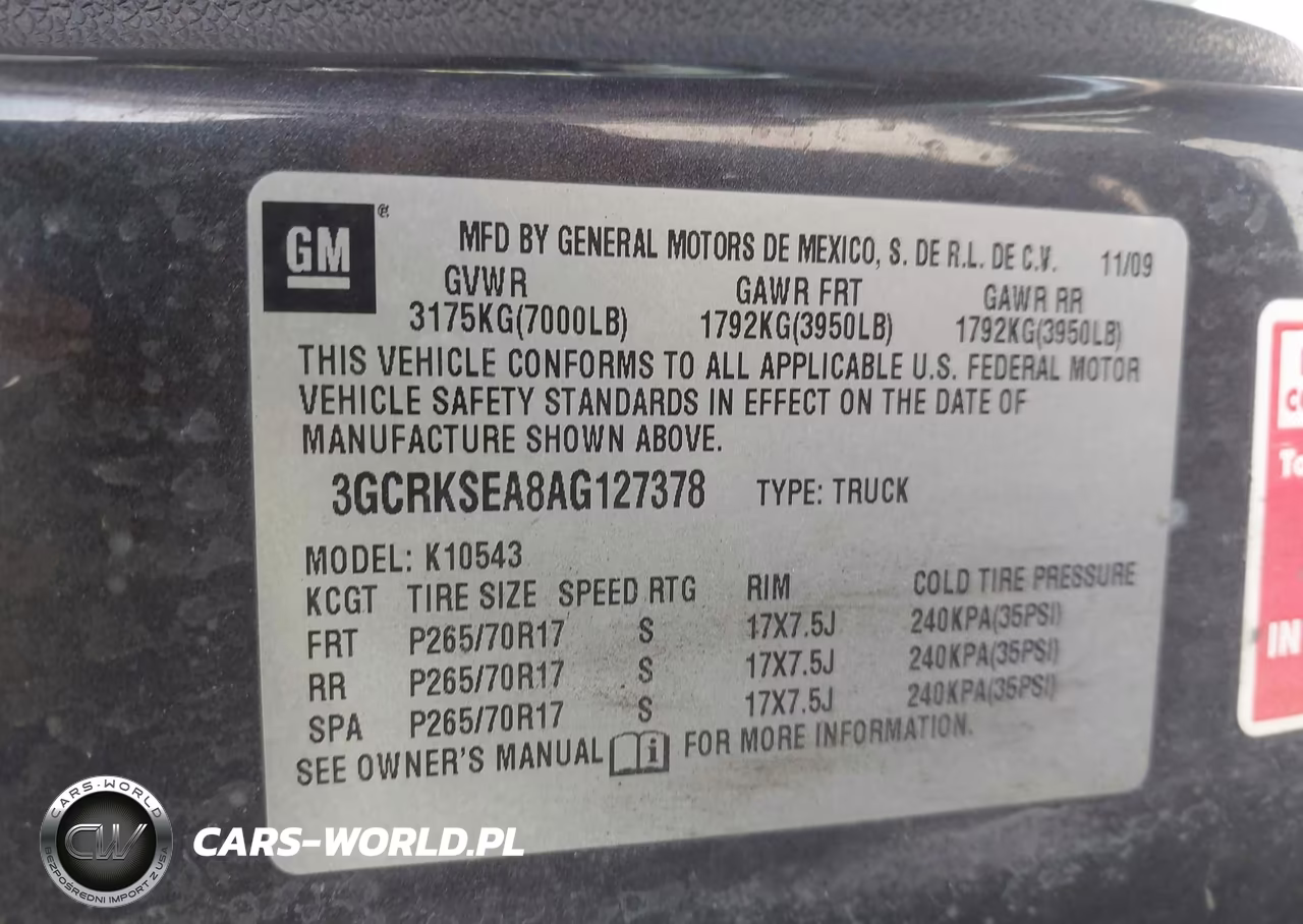 2010 Chevrolet Silverado 1500 Lt VIN:3GCRKSEA8AG127378 - 9