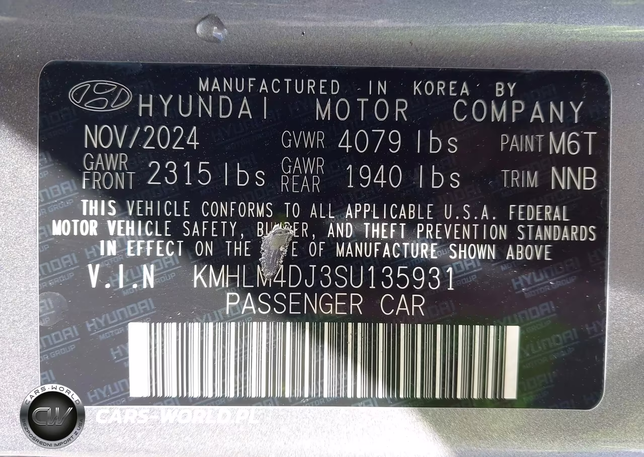 2025 Hyundai Elantra Hybrid Blue VIN:KMHLM4DJ3SU135931 - 9